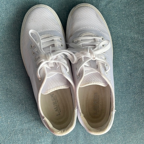 Ralph Lauren white mesh sneakers - Picture 1 of 4